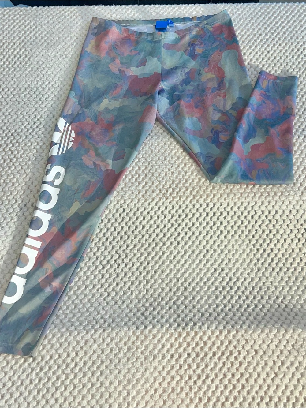 Adidas women Grey Camo Athletic Leggings - Picture 2 of 5